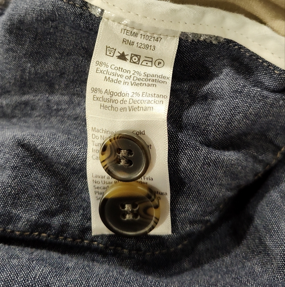 JACHS Men's Khaki Chino Shorts, Size 42, Cotton Shorts - Picture 6 of 6